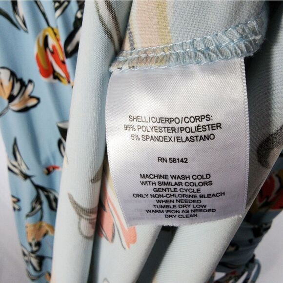 Maggy London Faux Wrap Tulip Dress Size 22 - Picture 12 of 16